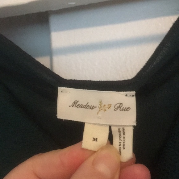 Meadow Rue fancy frill forest green top - Picture 4 of 4